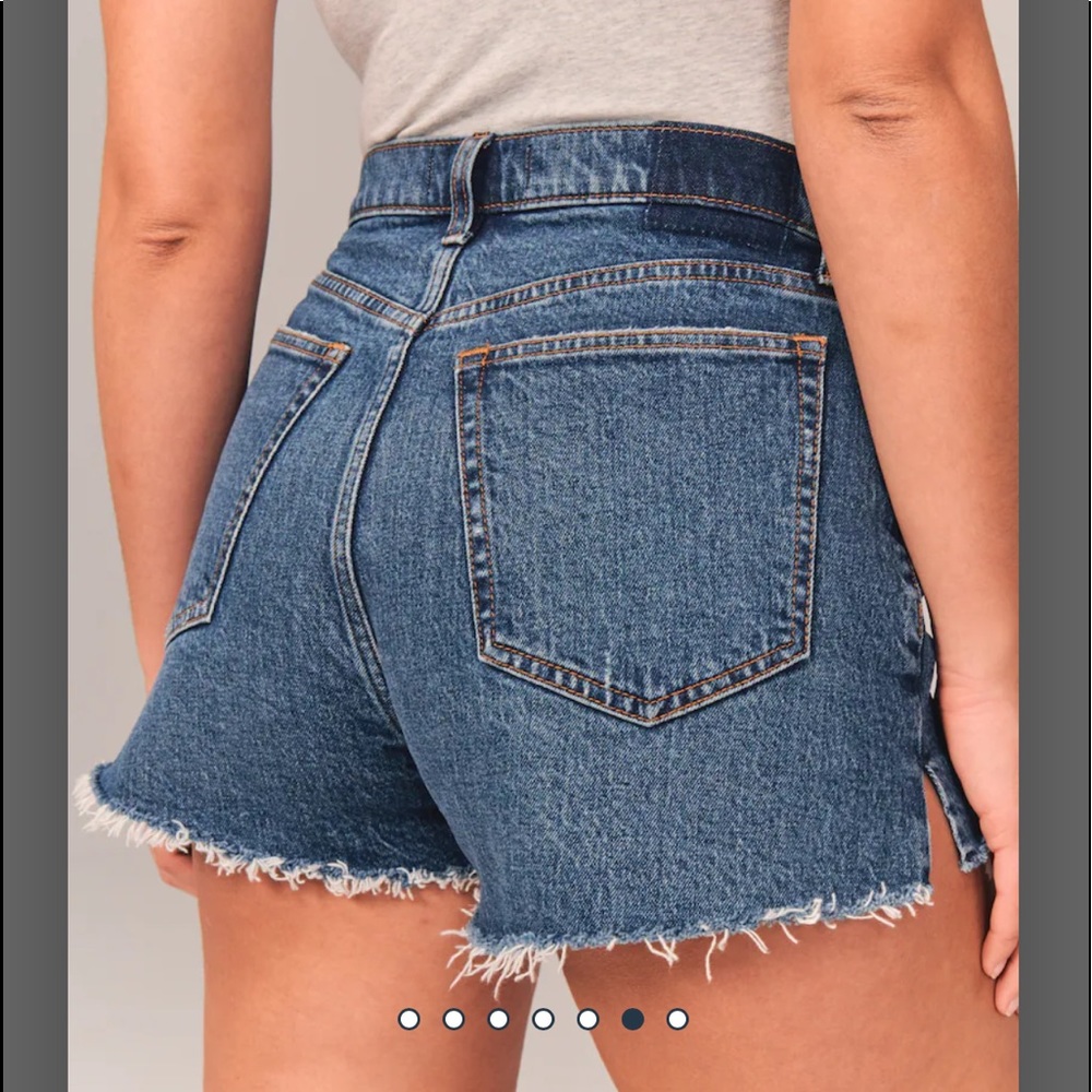Abercrombie curve love mom fit shorts
